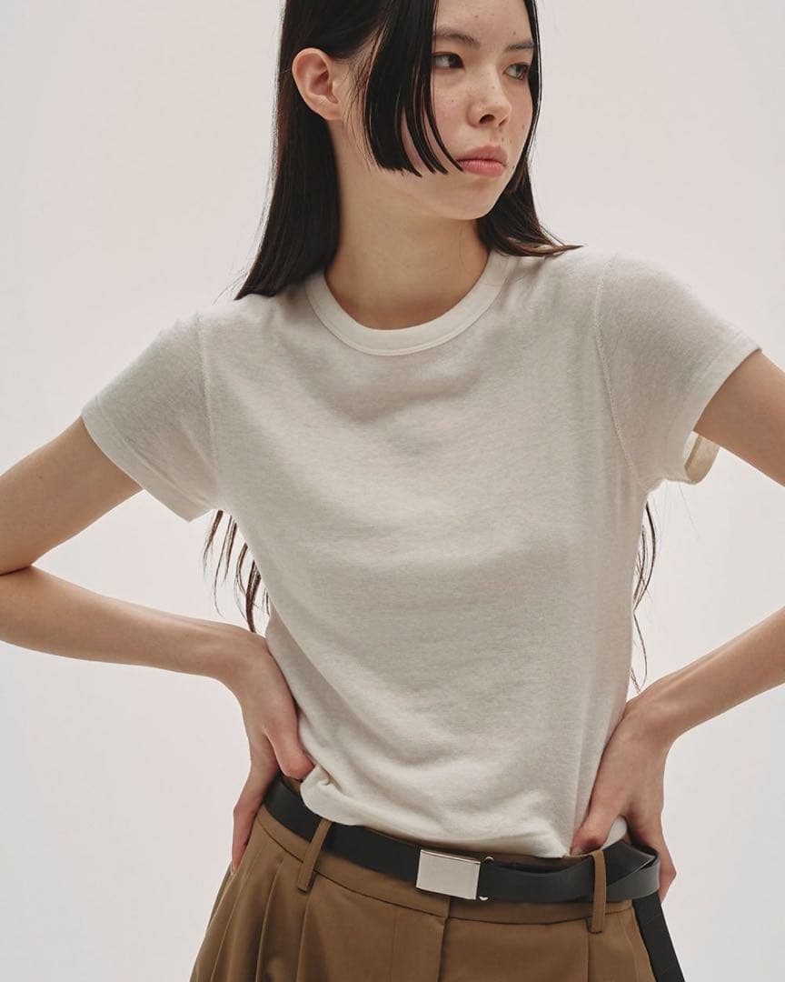 TODAYFUL Compact Smooth T-shirts/エクリュ