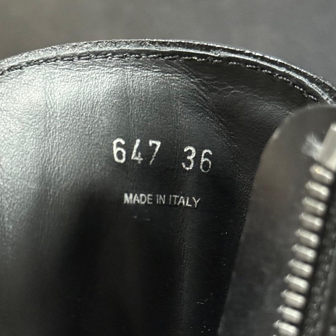 prada ブーツ トライアングル ブラッシュドレザー レースアップ 黒 ロゴ
