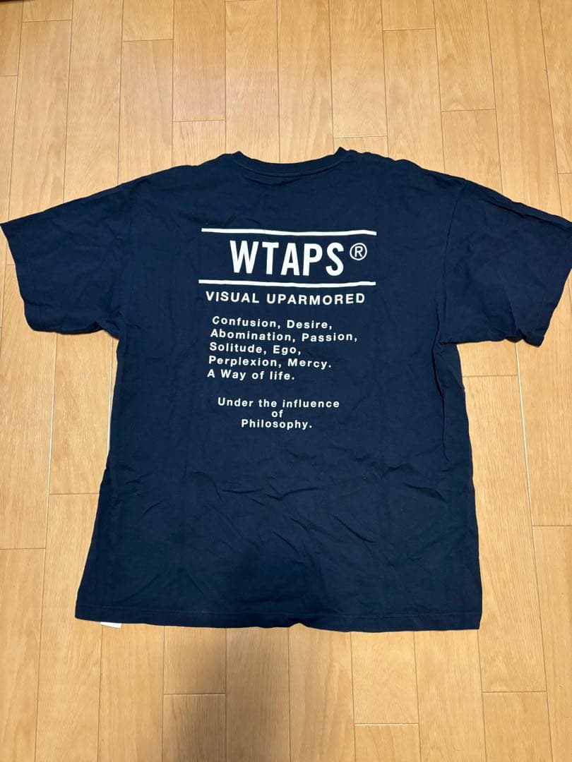 トップス WTAPS CONTAINING 02 SS COTTON NAVY L