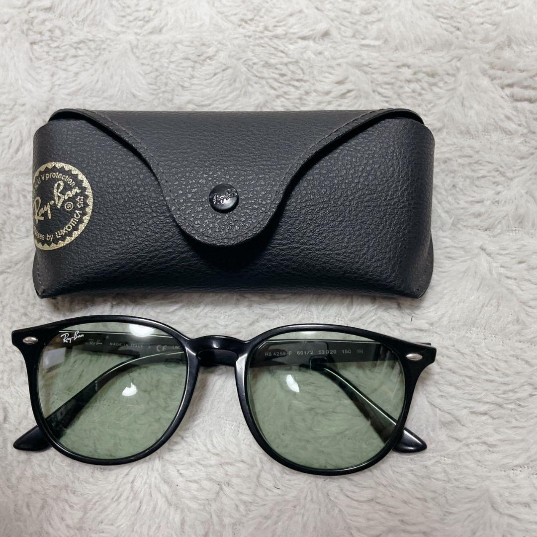 Ray-Ban 黒 緑 サングラス メンズ ケース付き