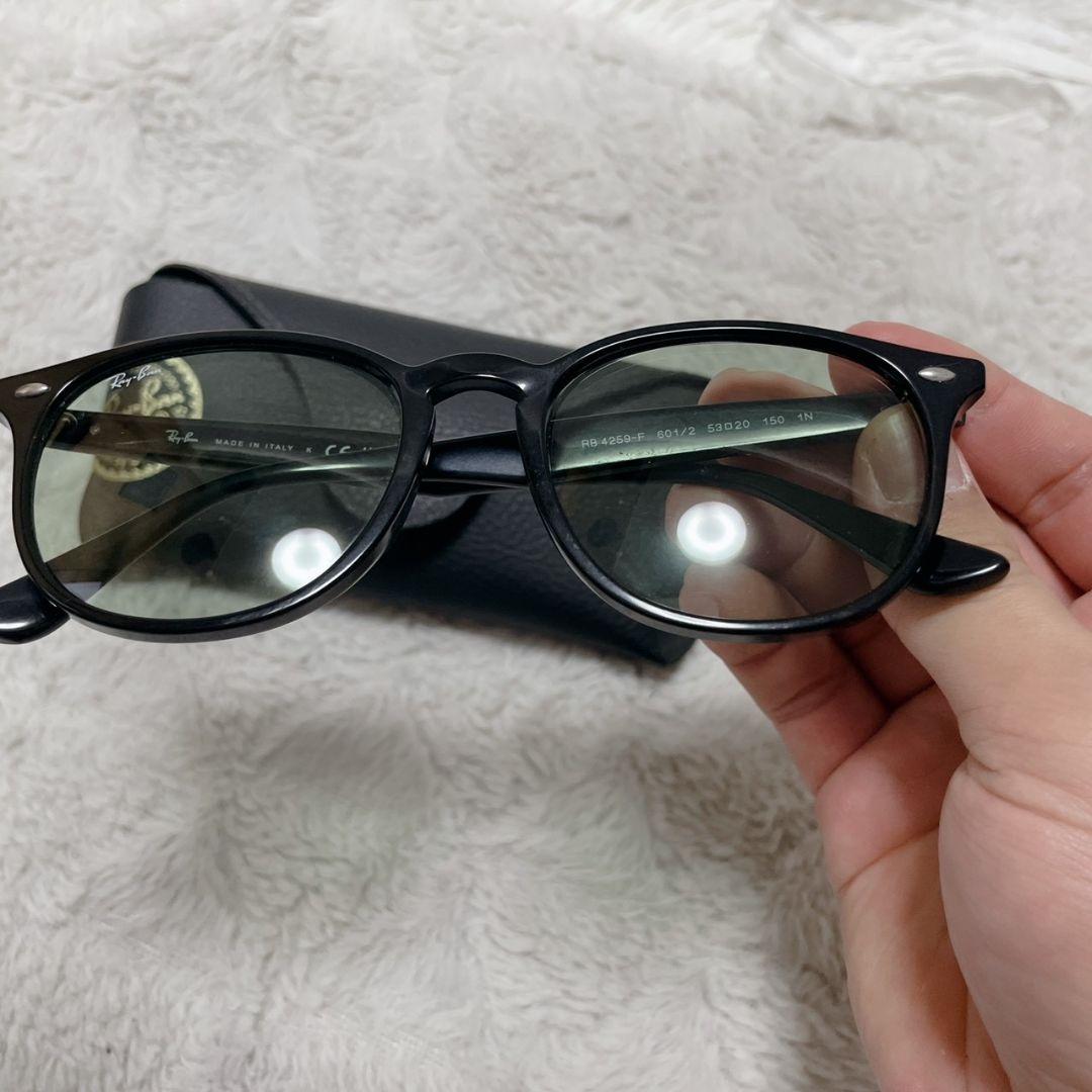 Ray-Ban 黒 緑 サングラス メンズ ケース付き