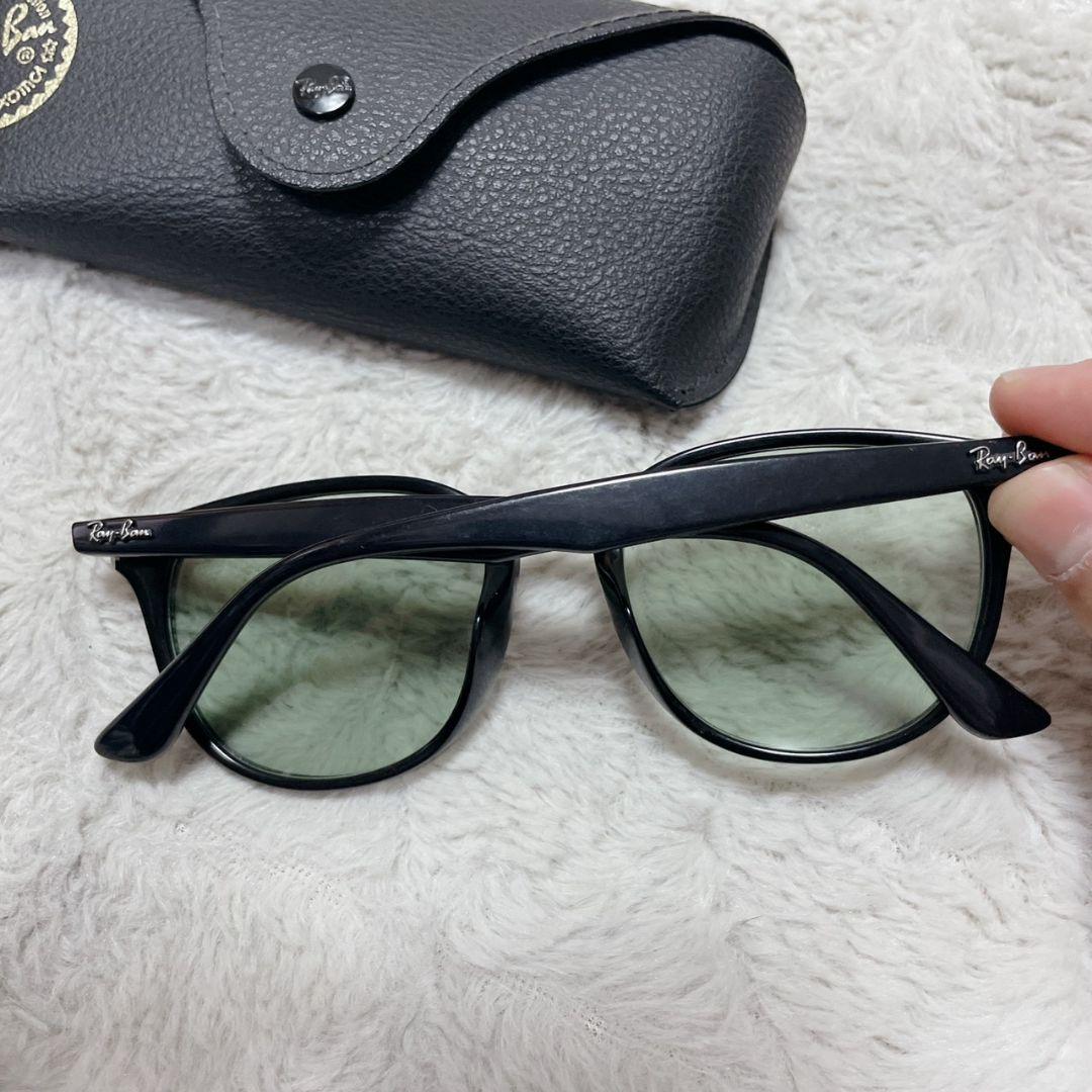 Ray-Ban 黒 緑 サングラス メンズ ケース付き