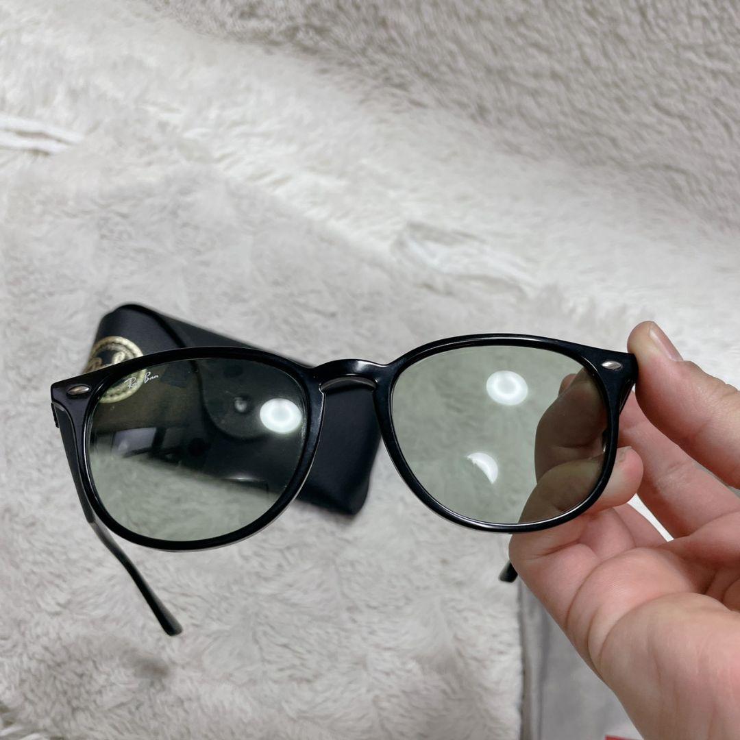 Ray-Ban 黒 緑 サングラス メンズ ケース付き