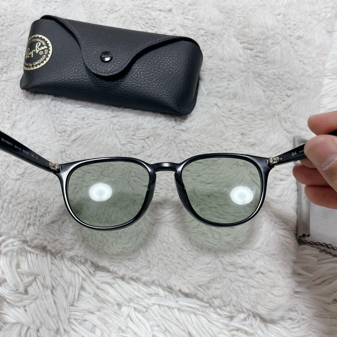 Ray-Ban 黒 緑 サングラス メンズ ケース付き