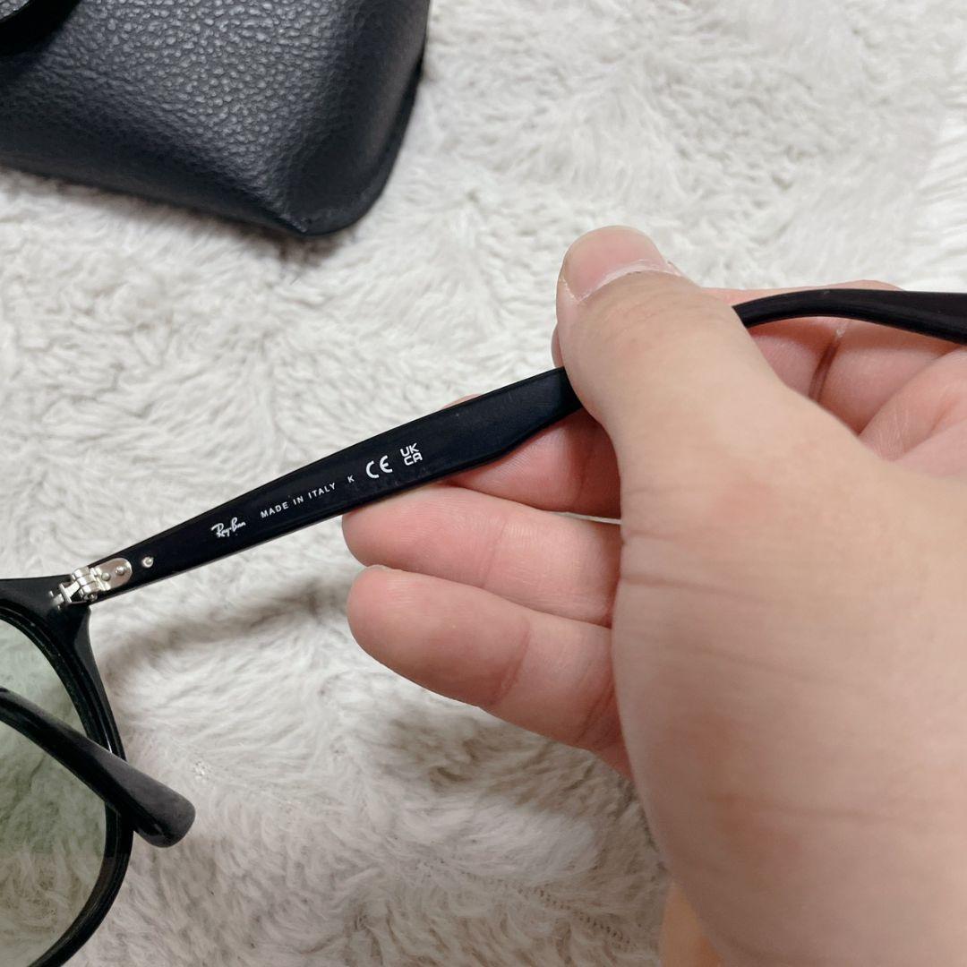 Ray-Ban 黒 緑 サングラス メンズ ケース付き
