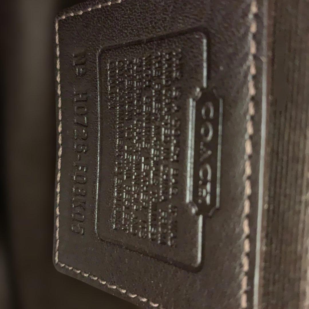 【未使用品】coachシグネイチャー　ミニボストン　ブラウン　保存袋　カード付