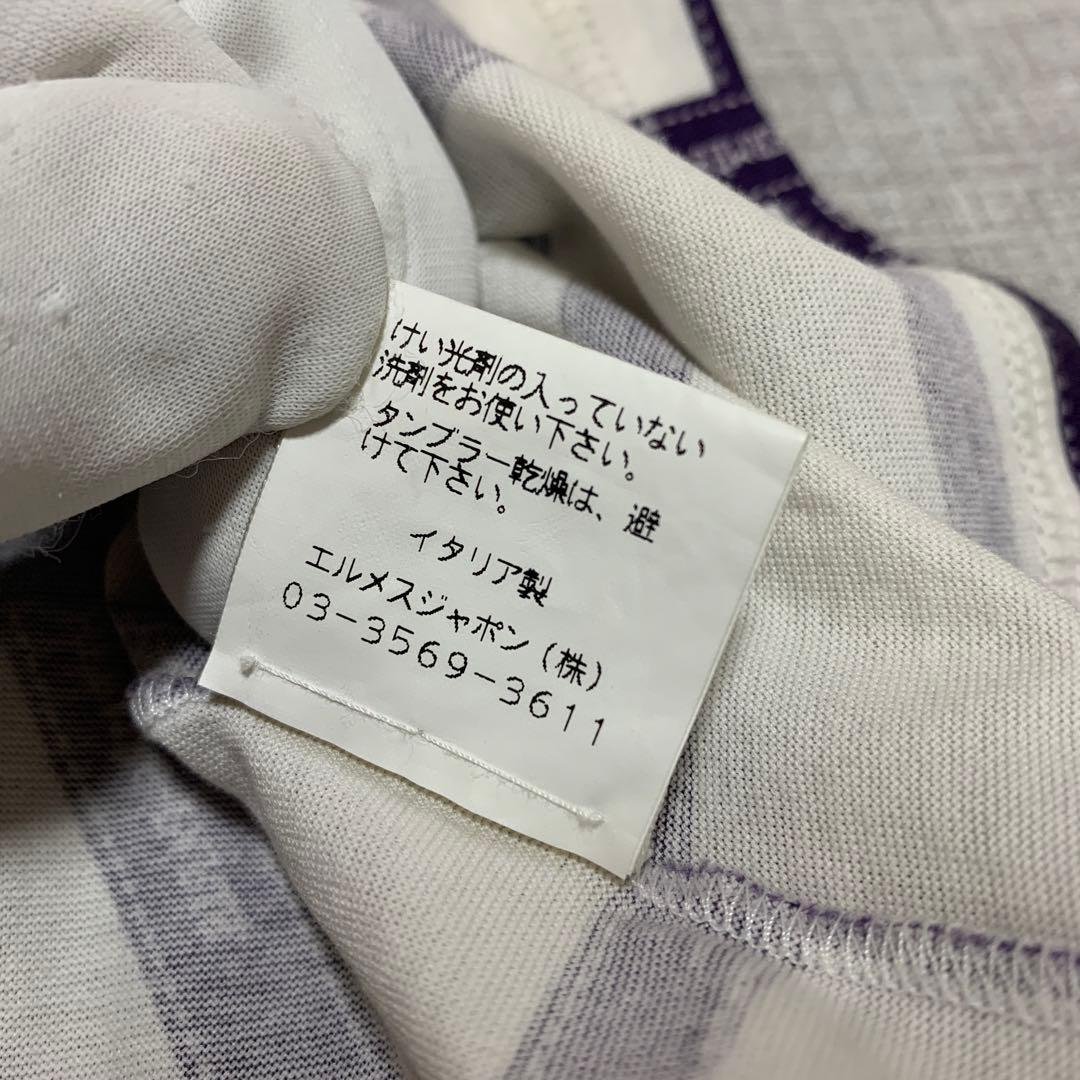HERMES エルメス リボン柄半袖Tシャツ トップス カットソー