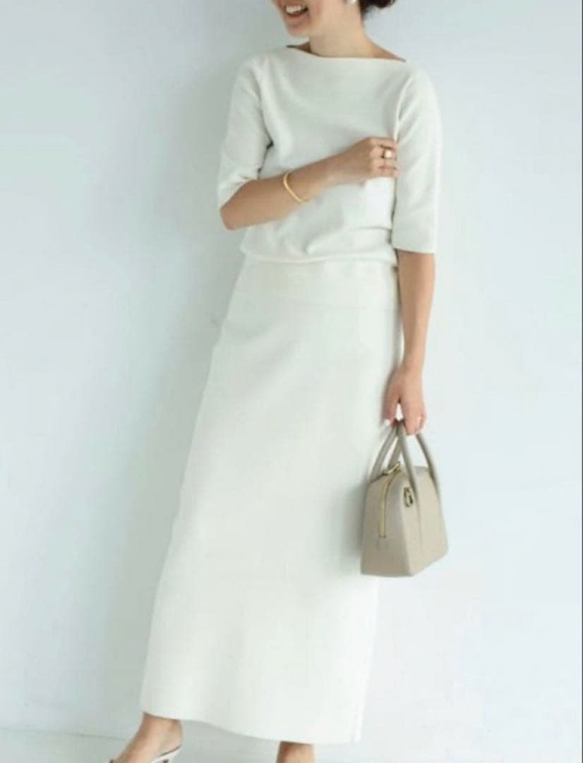 Demi-Luxe BEAMS シンプル タイト ニットスカート .M