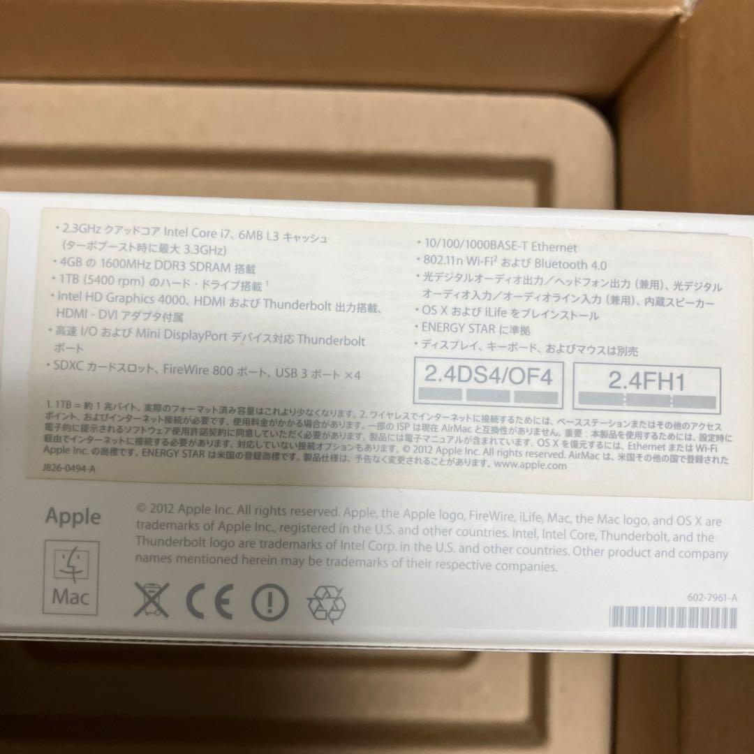 Mac mini 2012 LANケーブル HDMIケーブル付き