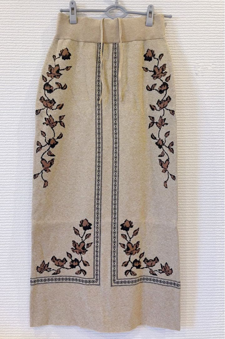 ◉最終お値下げ❗️EAPHI SCARF MOTIF KNIT SKIRT