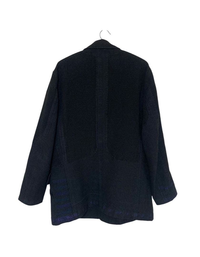 ISSEY MIYAKE イッセイミヤケ ネイビー テーラードジャケット(Ｏ)