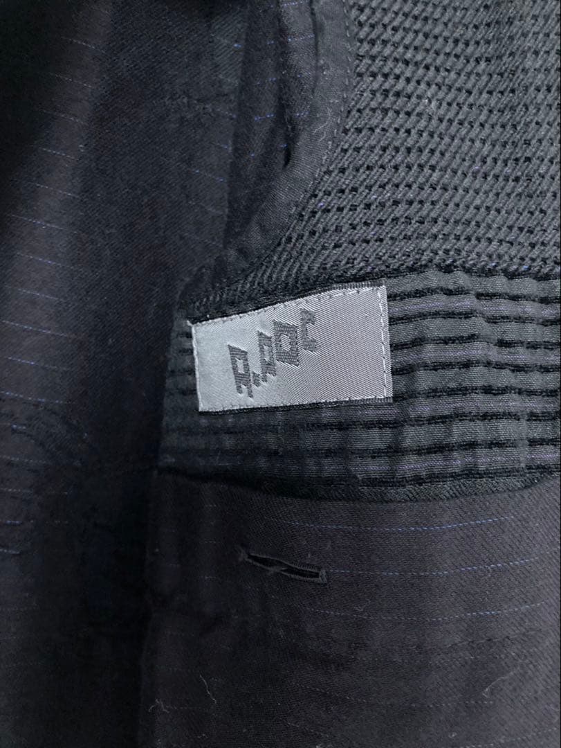 ISSEY MIYAKE イッセイミヤケ ネイビー テーラードジャケット(Ｏ)