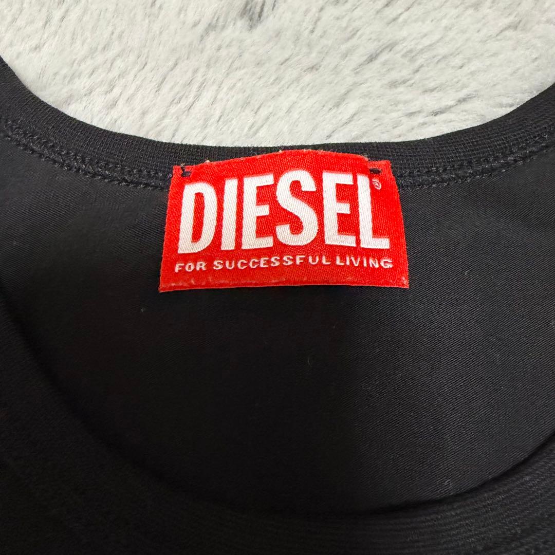 DIESEL ブラック/ピンク Tシャツ 半袖