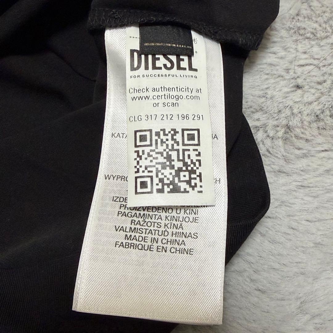 DIESEL ブラック/ピンク Tシャツ 半袖