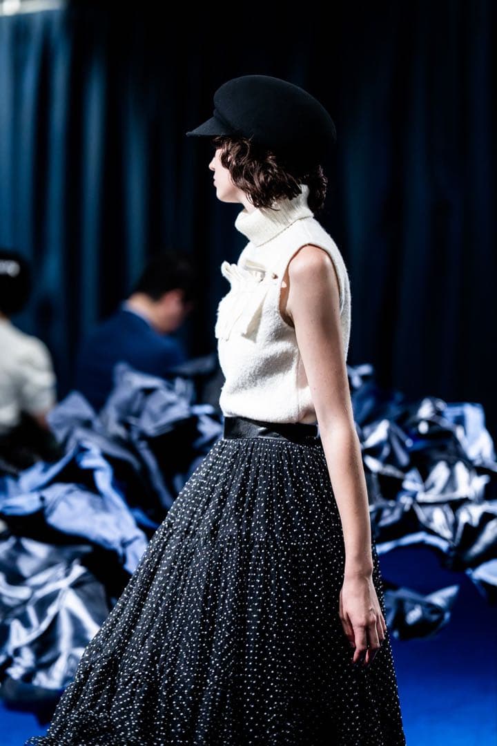 2way dot bloom skirt sheller♡