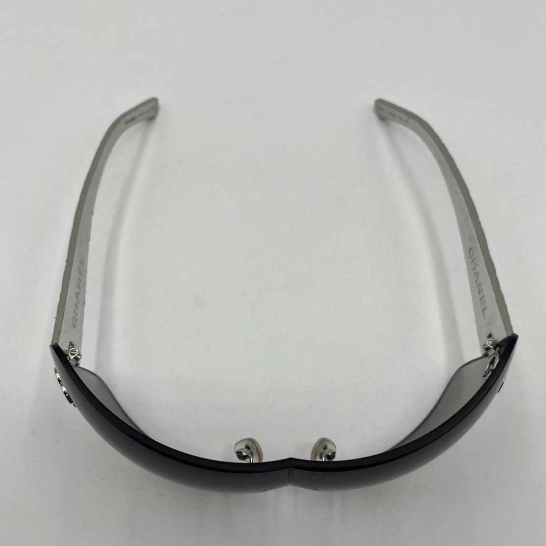 CHANEL サングラス 4157-Q ココマーク マトラッセ レザー リムレス