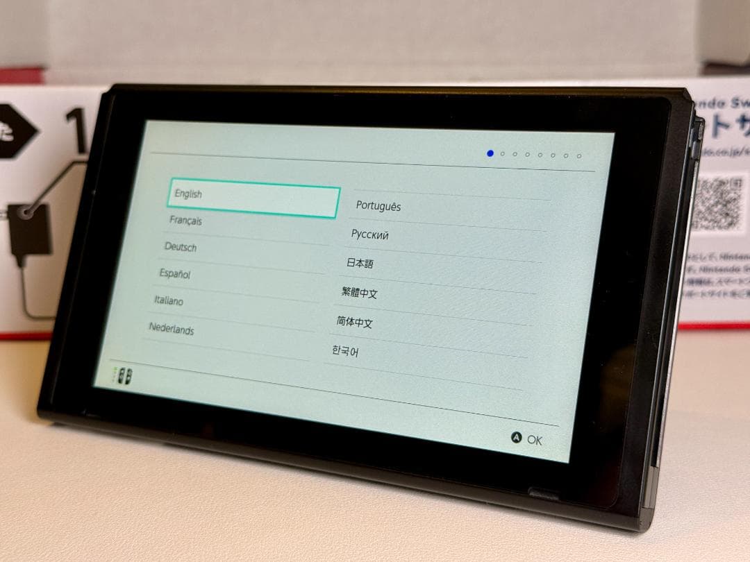 Nintendo Switch 本体 グレー 完品 動作確認済 初期化済