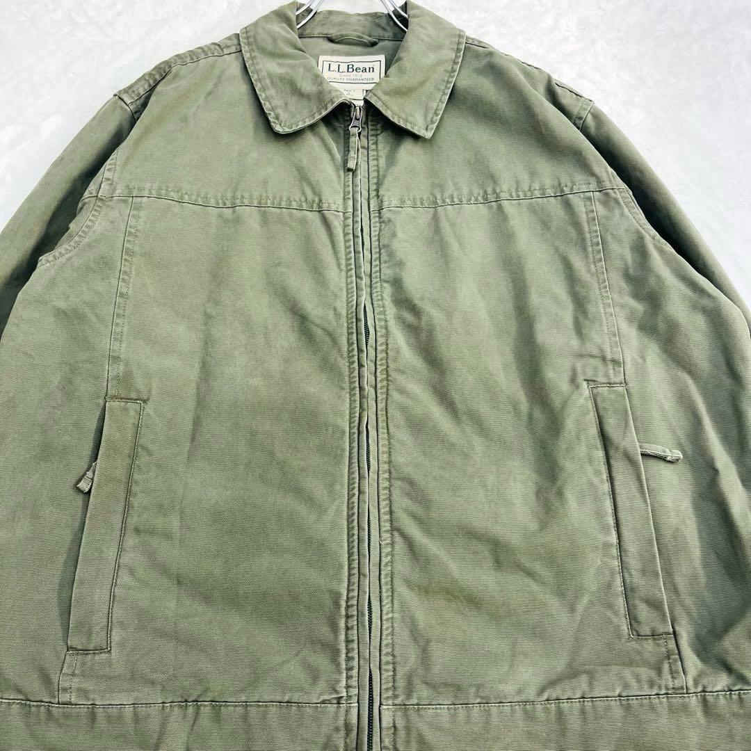90s エルエルビーン　ダックブルゾン　スウィングトップ　【L】カーキ