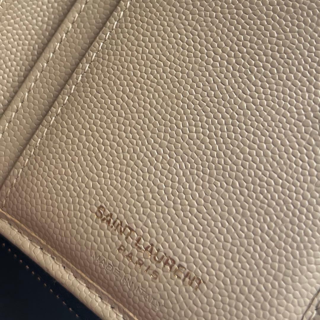 143 極上美品 SAINTLAURENT イヴサンローラン 2つ折り財布