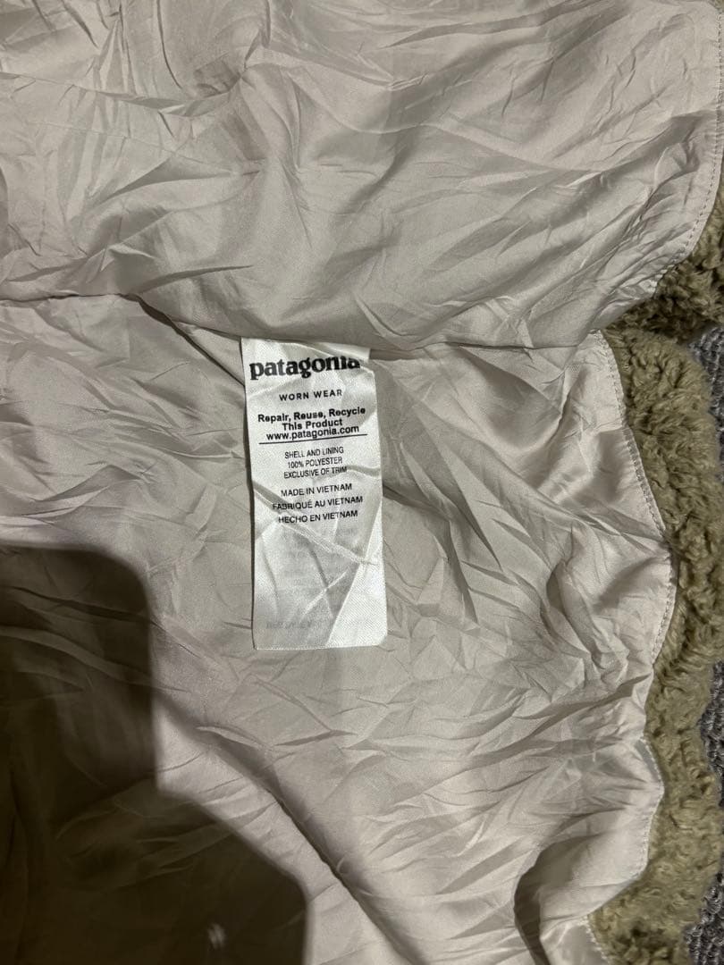 patagonia フリース ベージュ　ベスト L ロスガトス フリースベスト