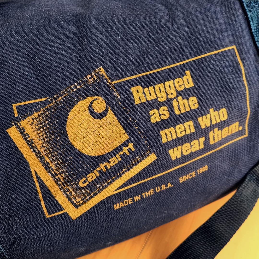 [リョウタ]Carhartt 90s USA ドラムバッグ ネイビー