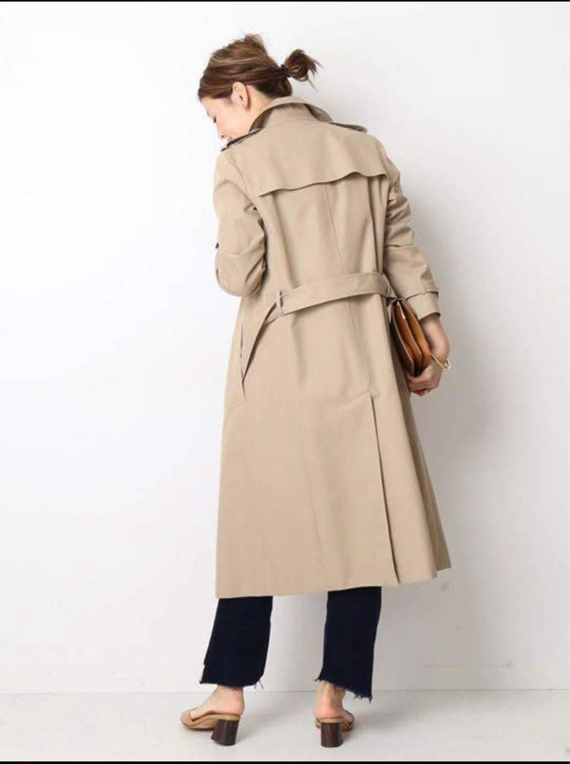 美品◇DEUXIEME CLASSE ドゥーズィエムクラス トレンチコート36