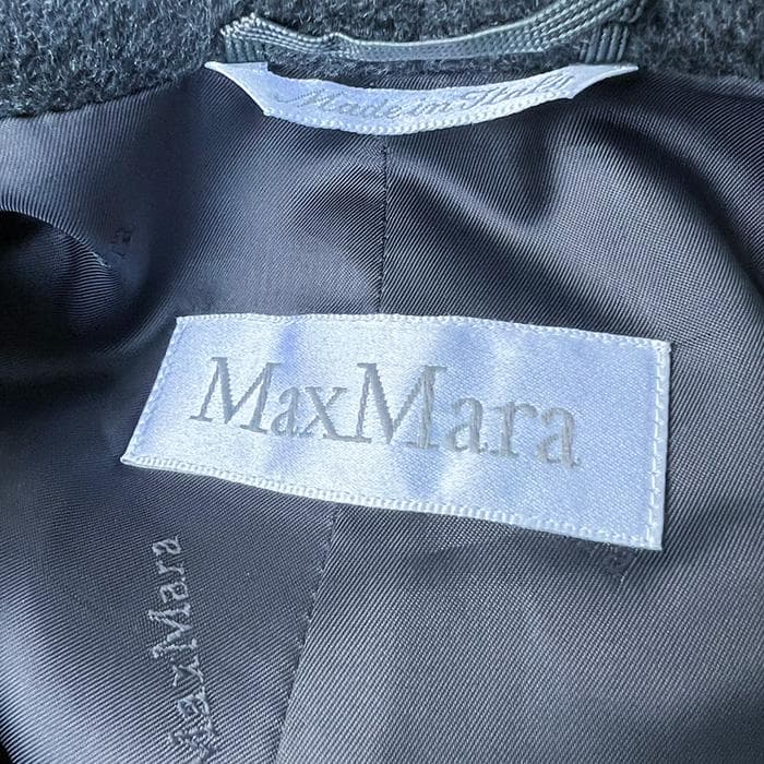 も*s様 MaxMara マックスマーラのロングコート　カシミヤ混　ステッチ入り