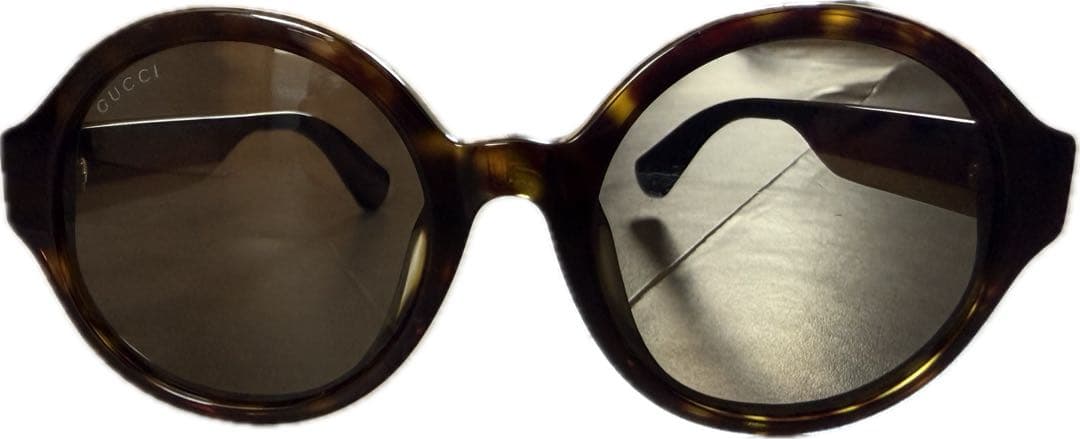 【美品】GUCCI ラウンド型サングラス トリコロールデザイン