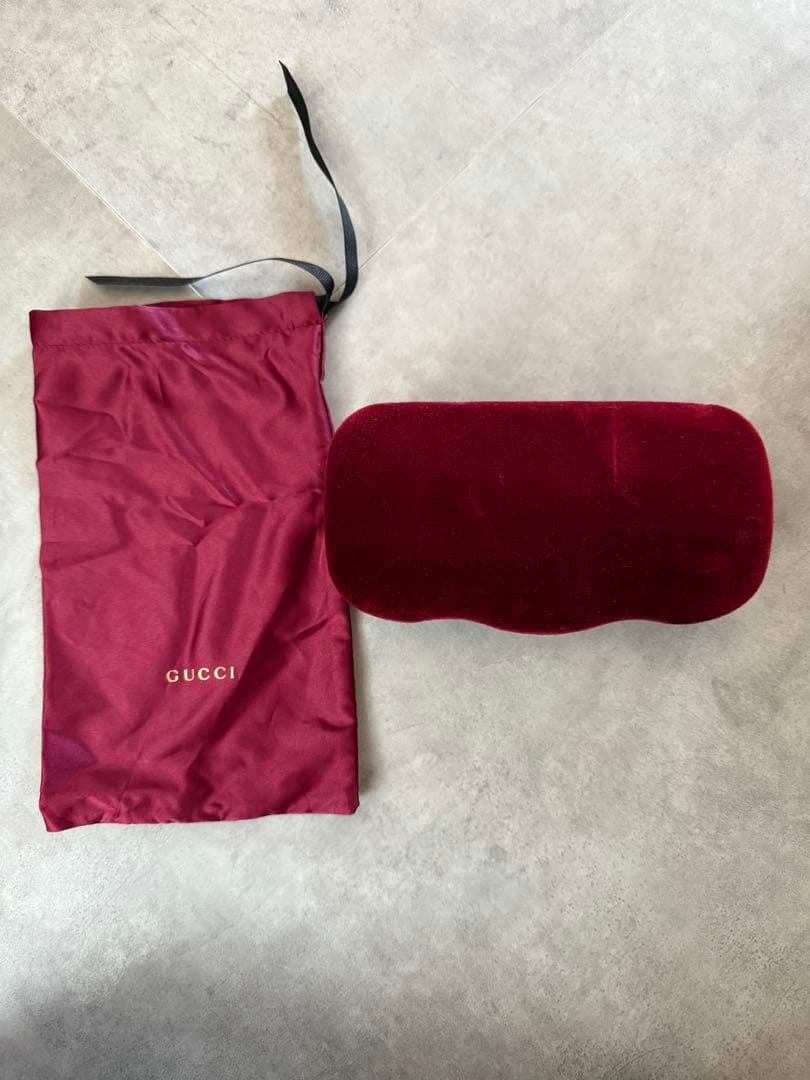 【美品】GUCCI ラウンド型サングラス トリコロールデザイン
