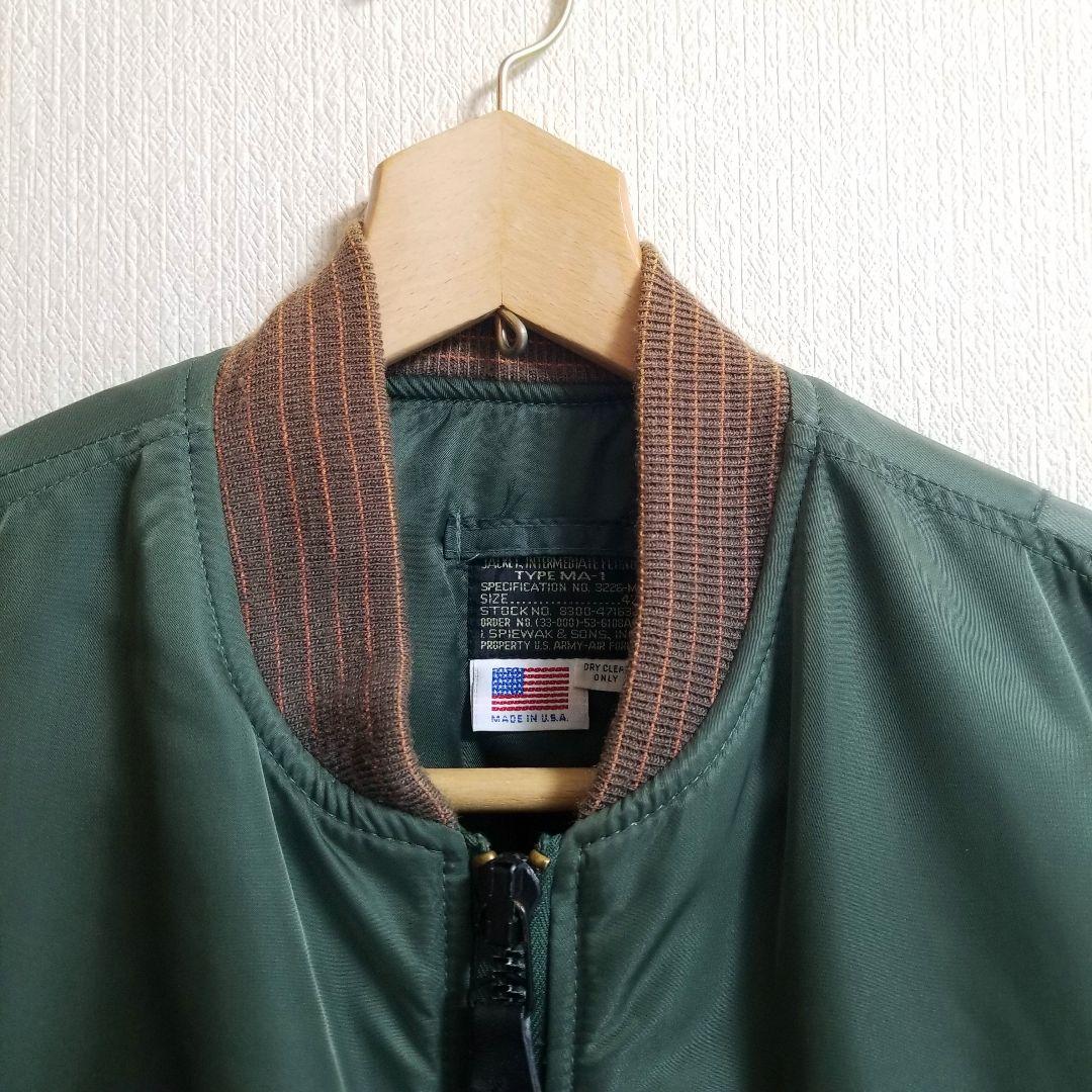 【★超美品★】SPIEWAK/MA-1/USA製/オリーブグリーン/希少/古着