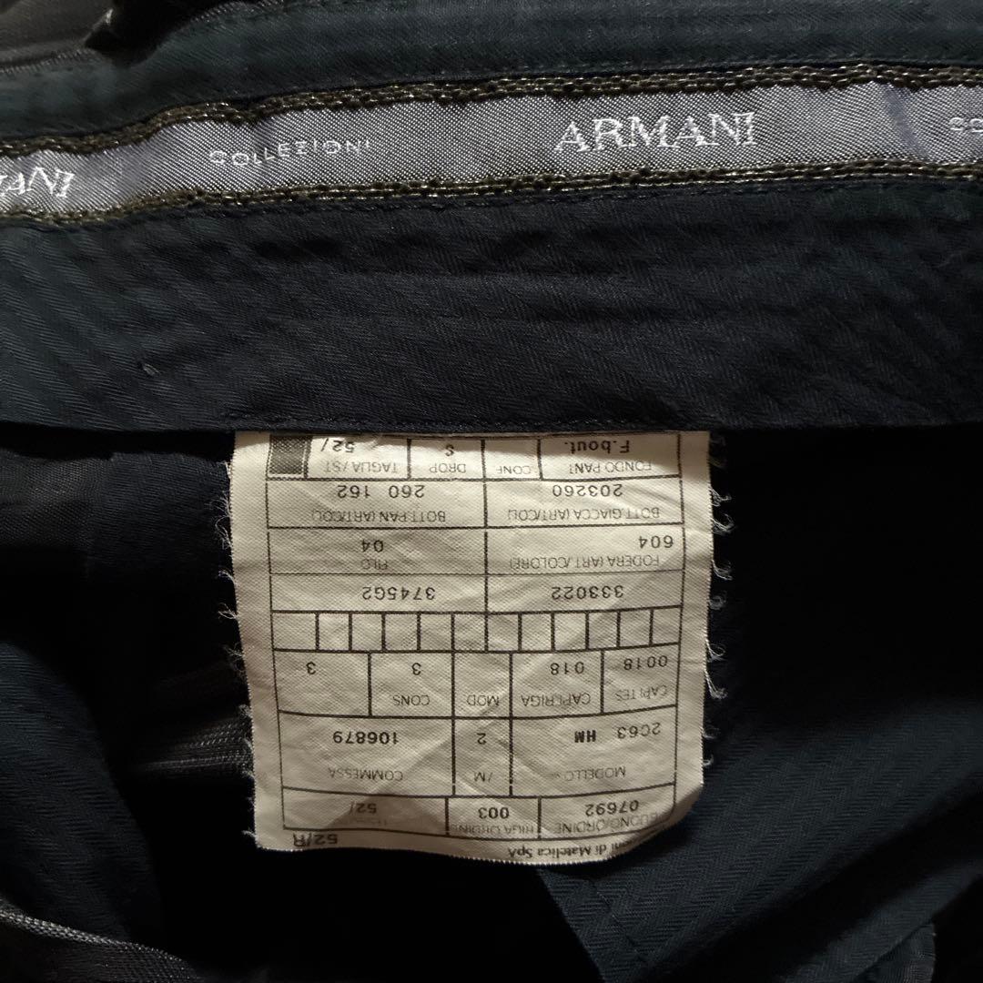 ARMANI ダークブラックストライプスーツ