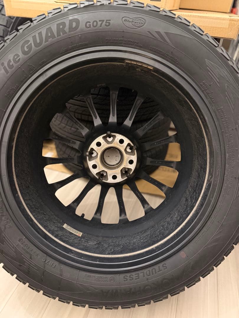 ①送料無料235/55R18×5H PCD112 EURO TECHスタッドレス