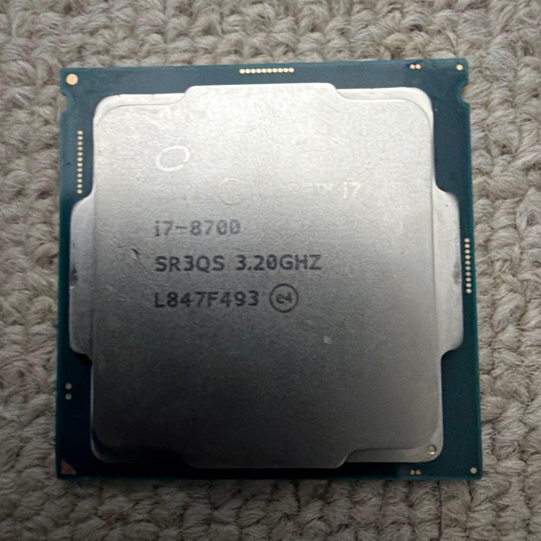 【動作確認済】Intel Core i7-8700 CPU 3.20GHz