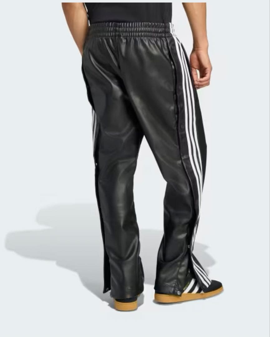 最終値下げ　adidas ジェレミースコット　フェイクレザーワイドパンツ