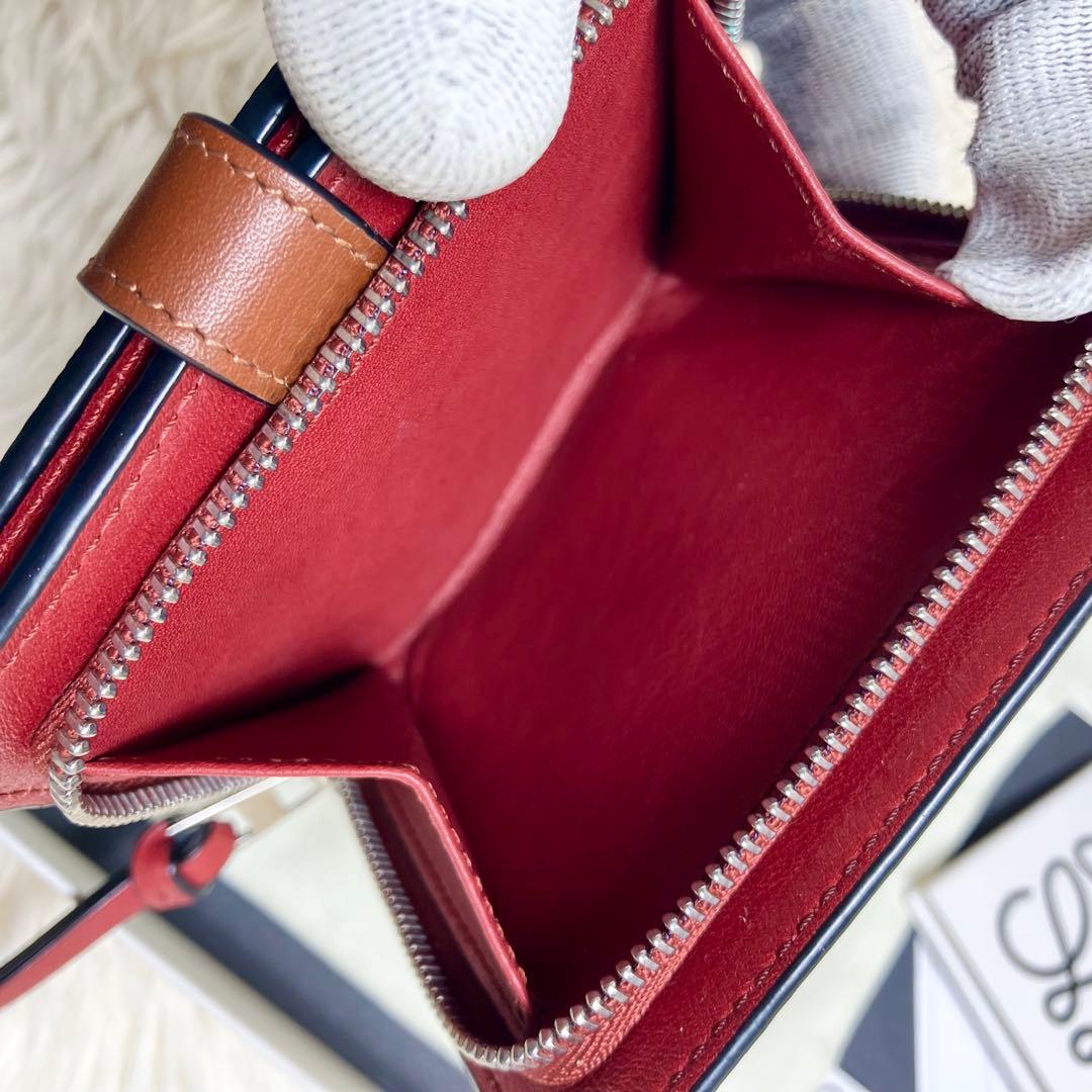 未使用級 ロエベ LOEWE コンパクトジップウォレット アナグラム