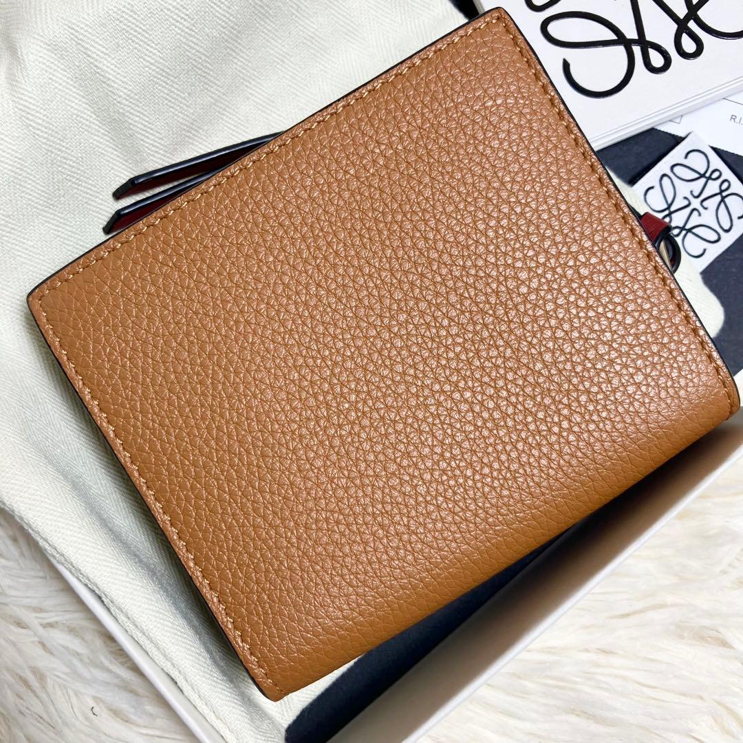 未使用級 ロエベ LOEWE コンパクトジップウォレット アナグラム