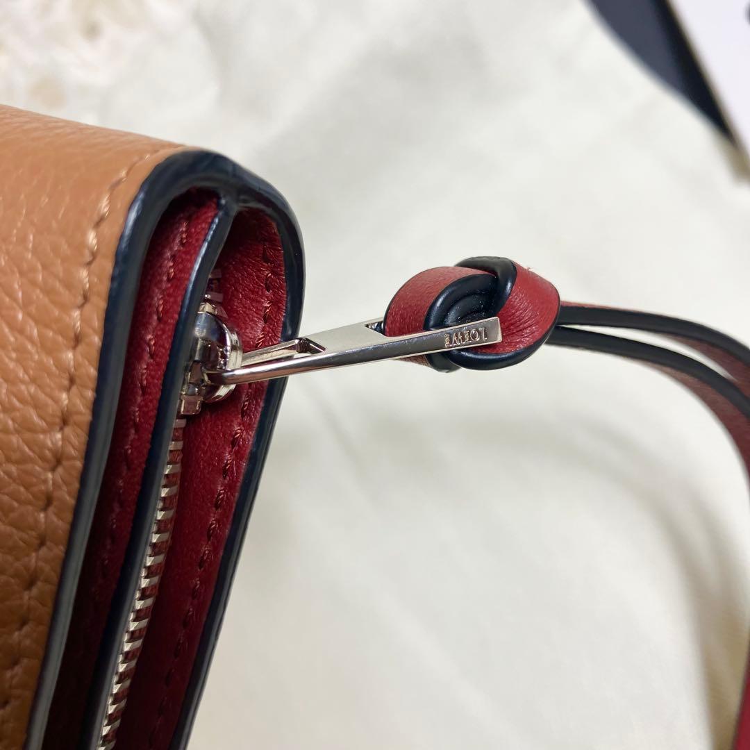 未使用級 ロエベ LOEWE コンパクトジップウォレット アナグラム