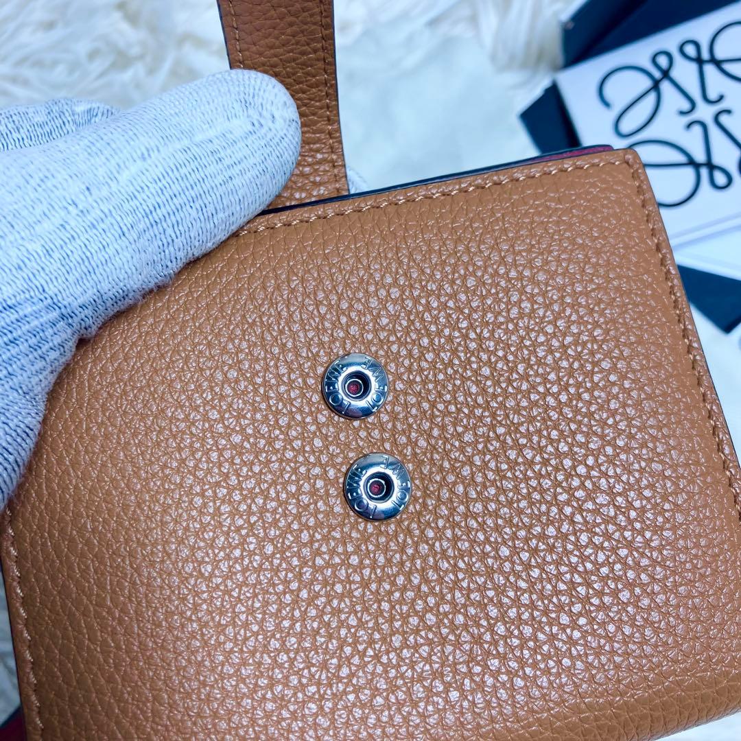 未使用級 ロエベ LOEWE コンパクトジップウォレット アナグラム