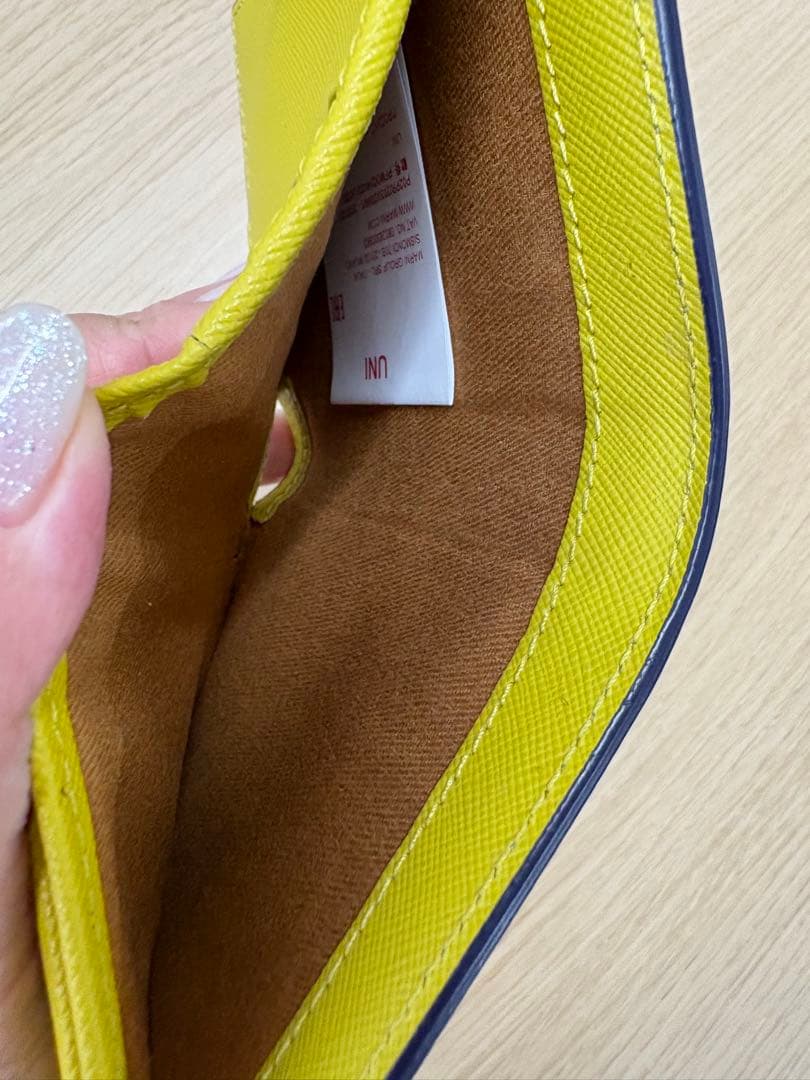 MARNI マルニ 二つ折り財布 ライトブルー/クリーム