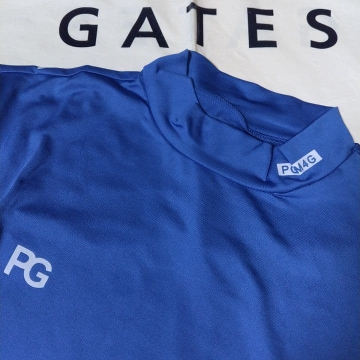 ⭐新品未使用⭐PEARLYGATES⭐半袖⭐モック⭐青⭐サイズ5⭐