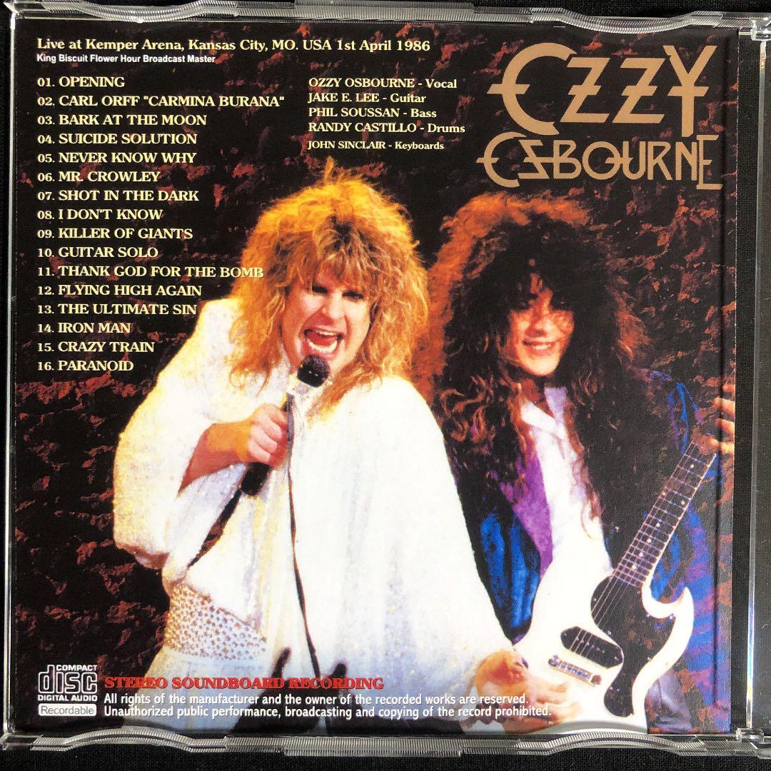 CD＋CDR＋2CDR！OZZY OSBOURNE/ Chicago 1986