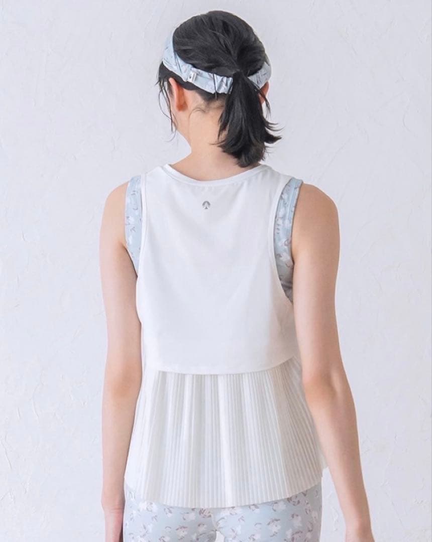SUKALA LAVA バックプリーツタンクトップ　L アイボリー