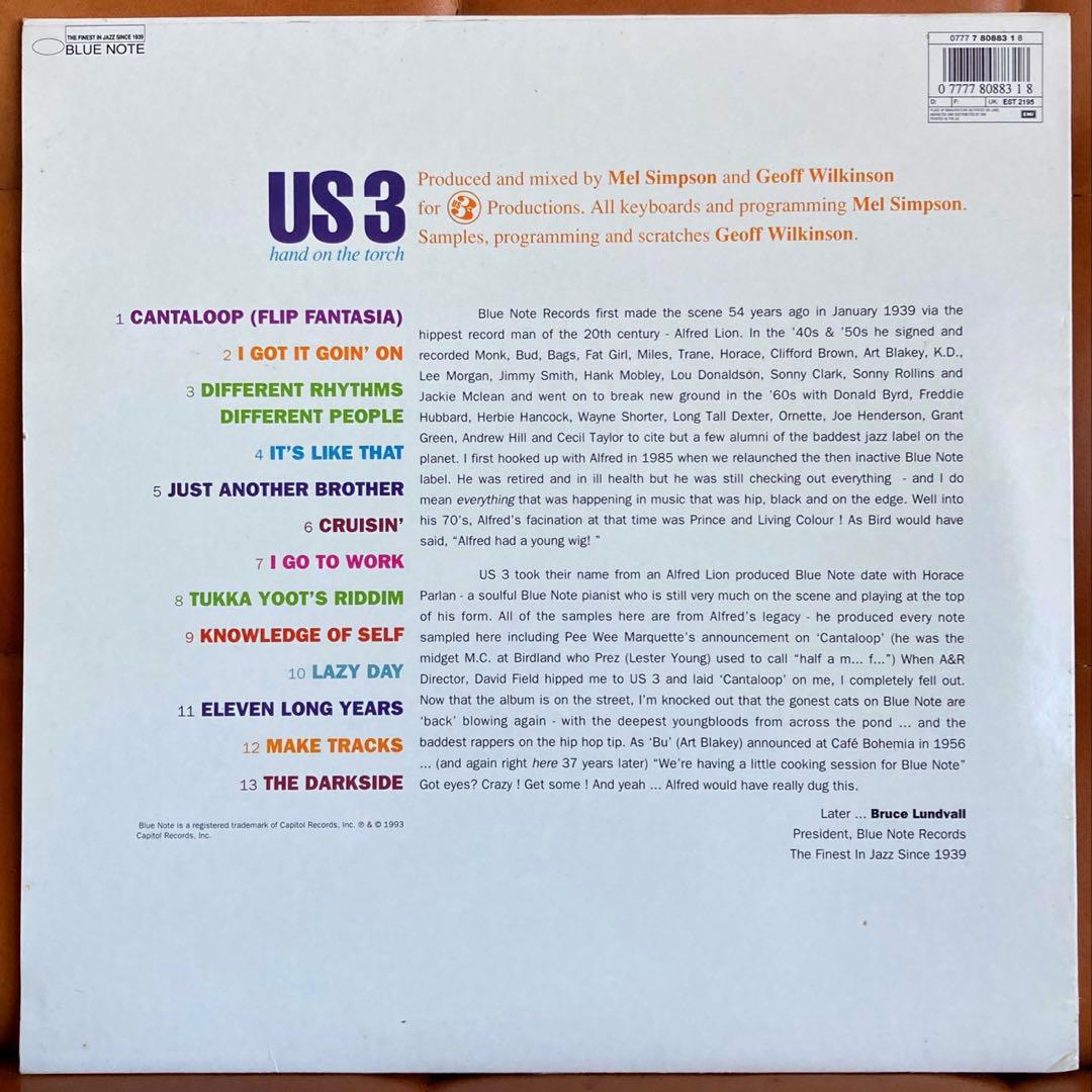 Us3 ‎– Hand On The Torch アナログ盤 送料込み