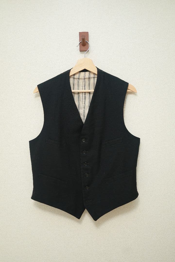 トップス 1960s FrenchVintage black vest