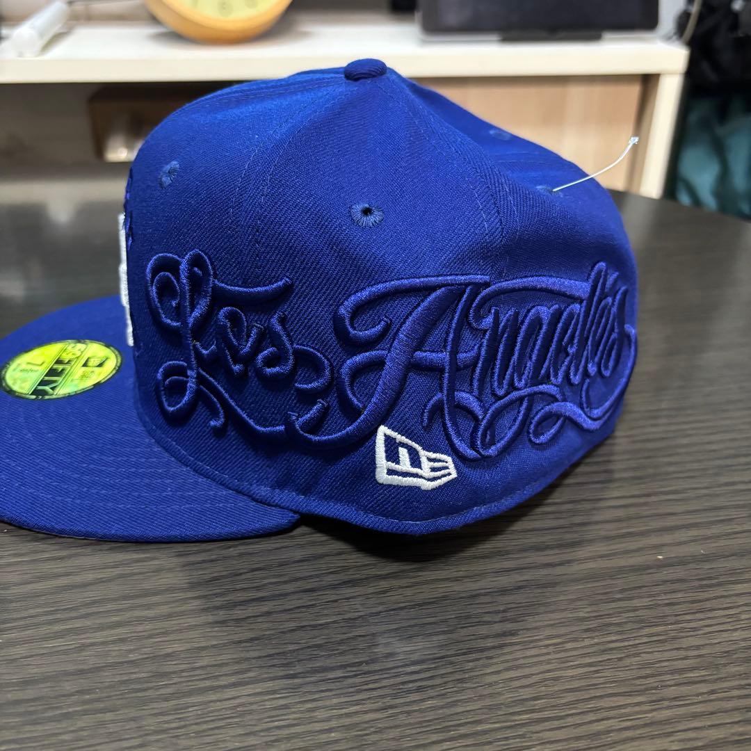 太*丸様 希少✨　NEWERA キャップ LA 59FIFTY ブルー　青　58