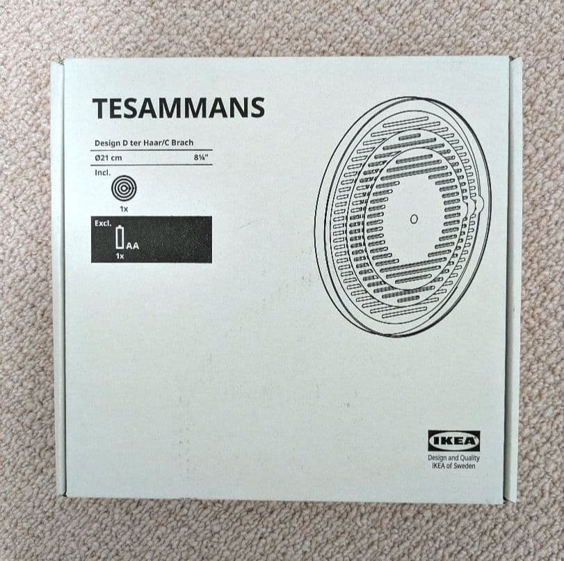 【新品未使用】IKEA イケア TESAMMANS テサッマンス 掛け時計