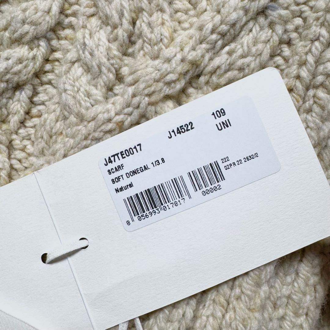 JIL SANDER ウールマフラーSCARFSOFTDONEGAL1/3.8