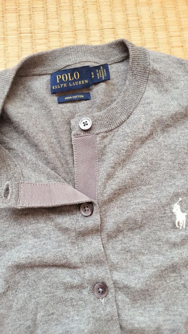 POLO RALPH LAUREN グレー カーディガン
