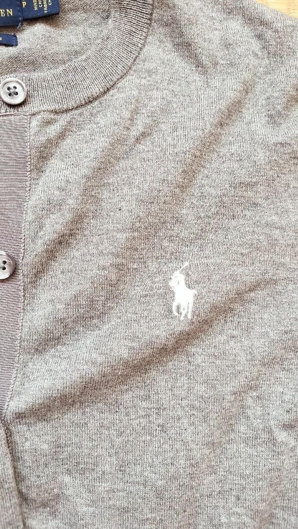 POLO RALPH LAUREN グレー カーディガン
