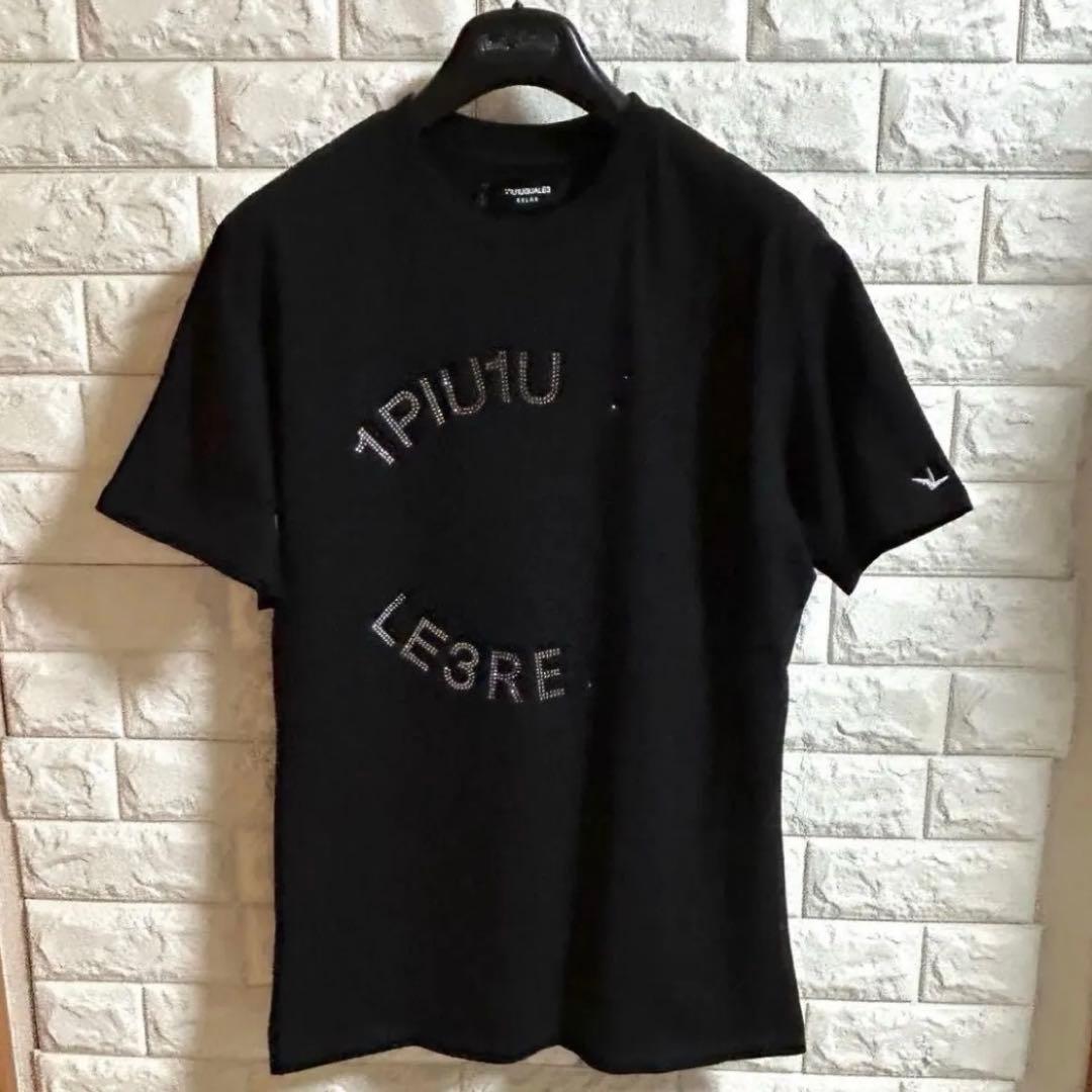 【新品】1PIU1UGUALE3 RELAX／ラインストーンズ Tシャツ L